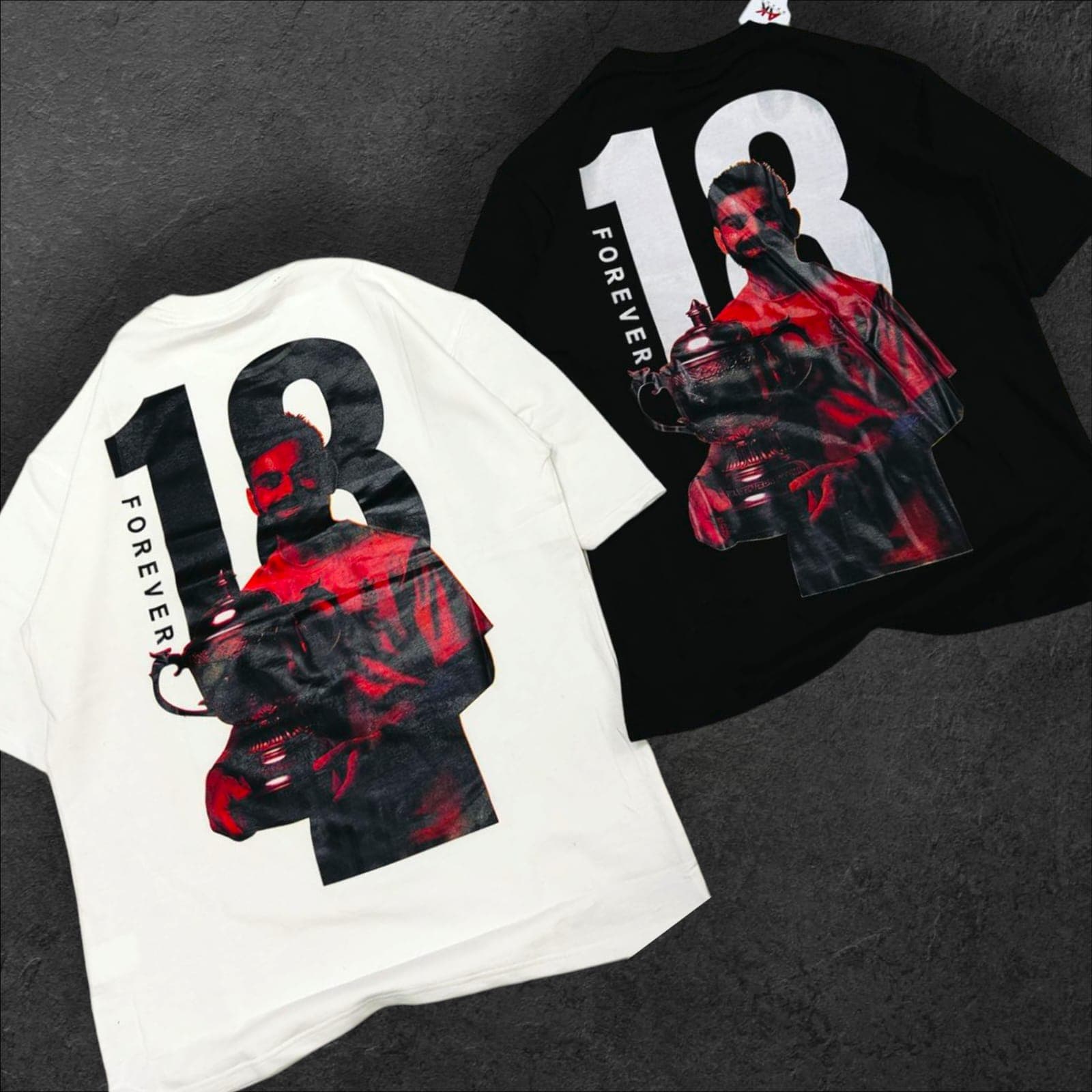 Down Shoulder Back Print