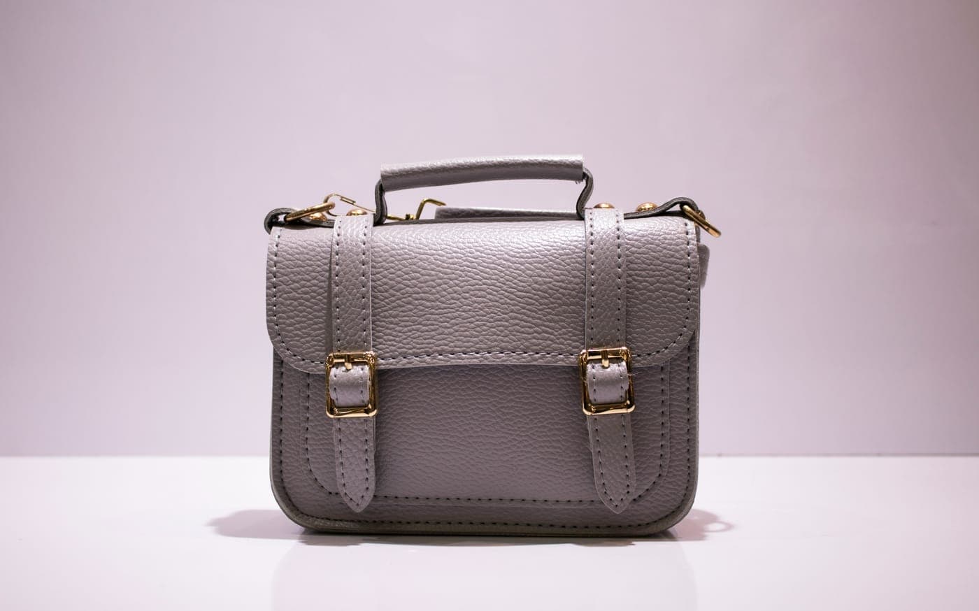 Grey Structured Satchel