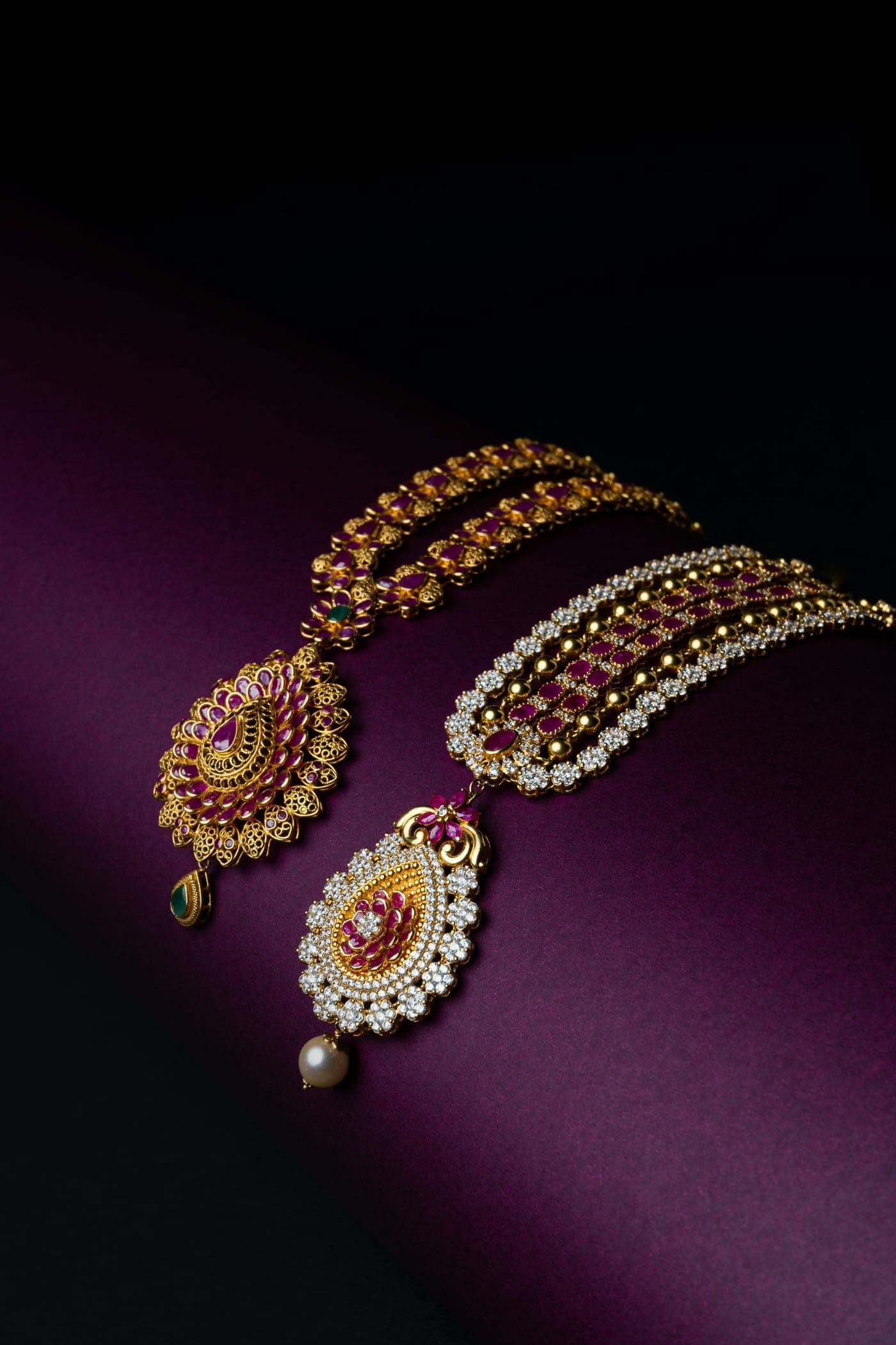 Manik Long Pendant Set